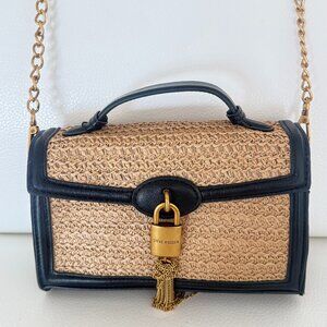 NWT STEVE MADDEN BSTARRI SATCHEL CROSSBODY BAG BLACK